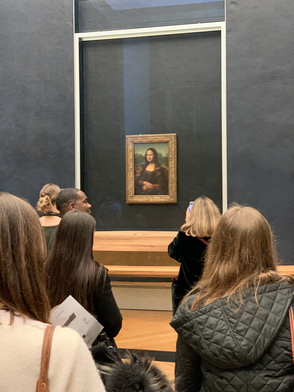  Case in point regarding the low crowds: the Mona Lisa’s line was only a 5 minute wait! Again, toursity and kitschy to go look at this surprisingly tiny portrait. But again, I’m fine with that!  