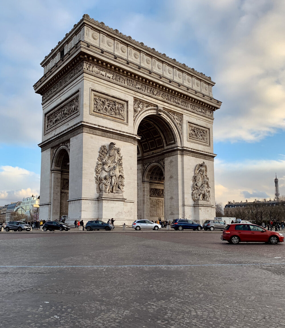  The Arc de Triomphe, in all its majestic glory.  