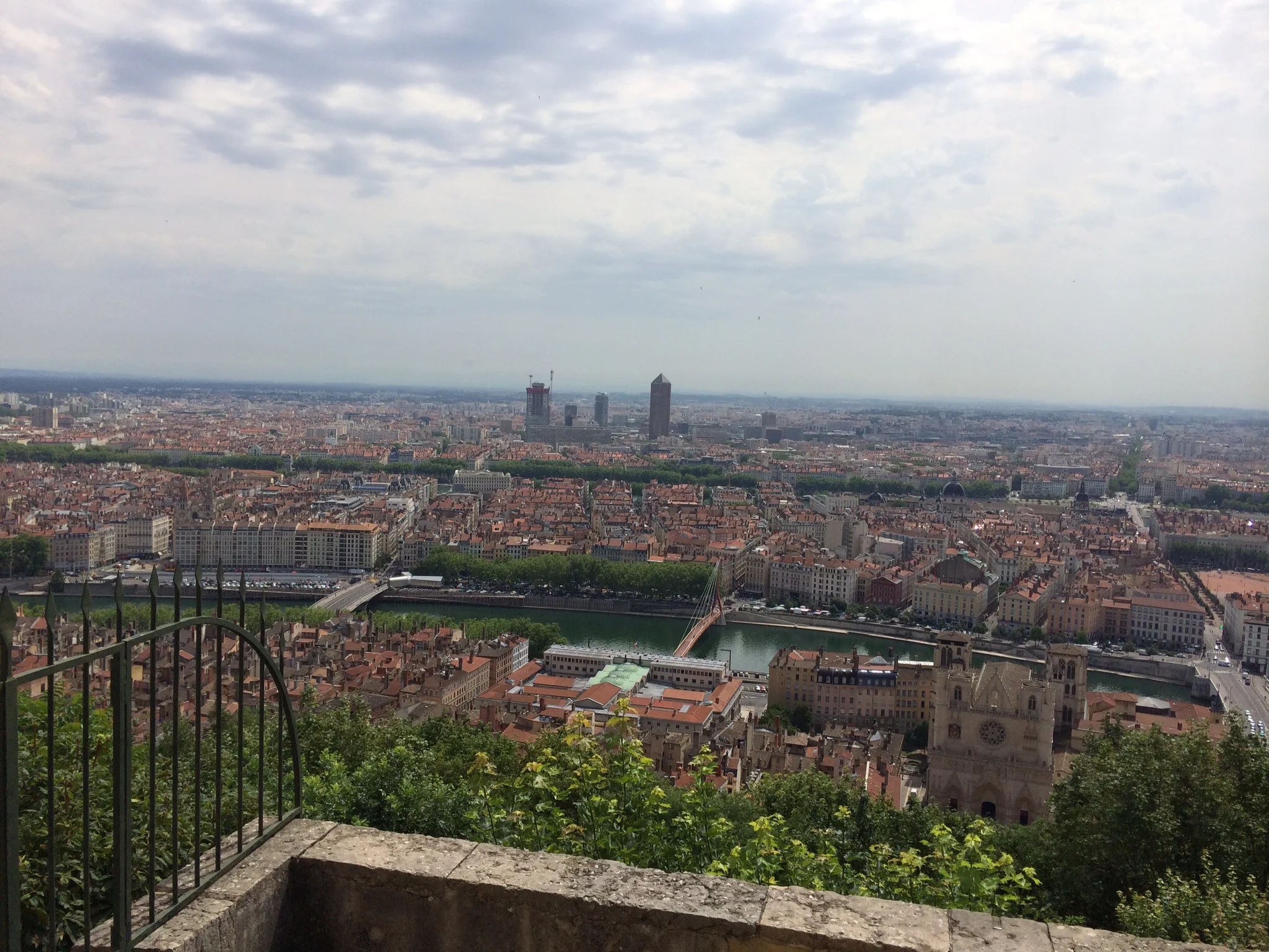 This was taken from the back of the Notre Dame Cathedral that overlooks this city of 1.6 million inhabitants.