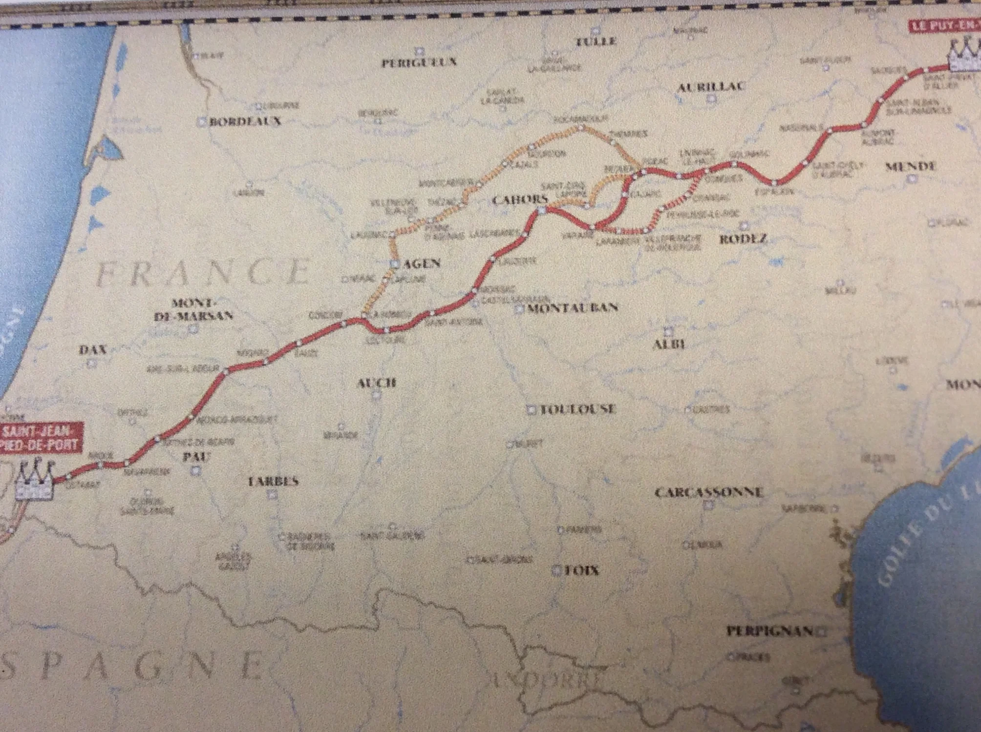 This is a map of the route we are taking. 