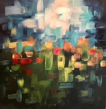 Meadow, 12"x12" acrylic on plywood