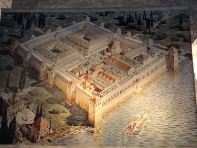 Artist’s rendering of Diocletian’s Palace