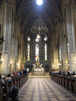 Taken after mass in 12th century cathedral