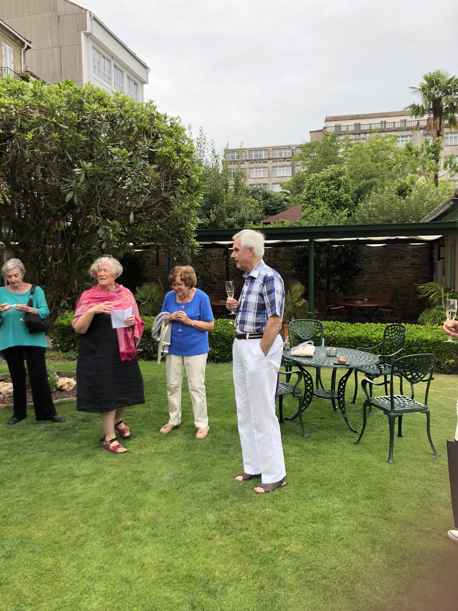 Peter Sills being honored our last day in Santiago.
