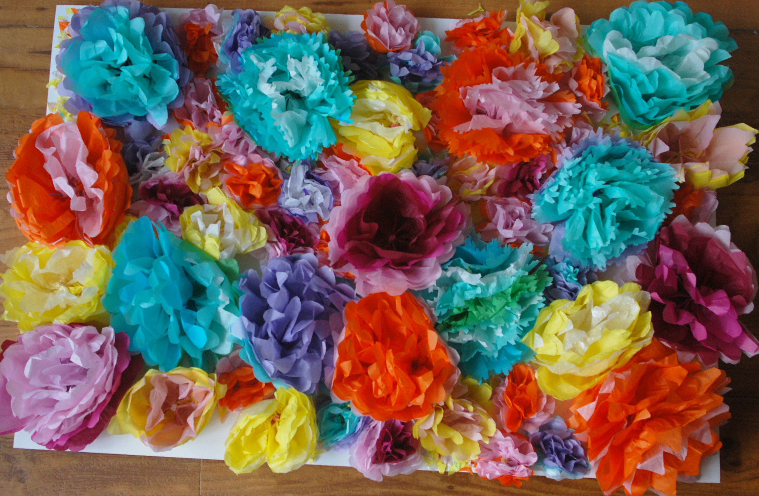 How To Make DIY Hanging Tissue Paper Flower Garland Our Crafty Mom
