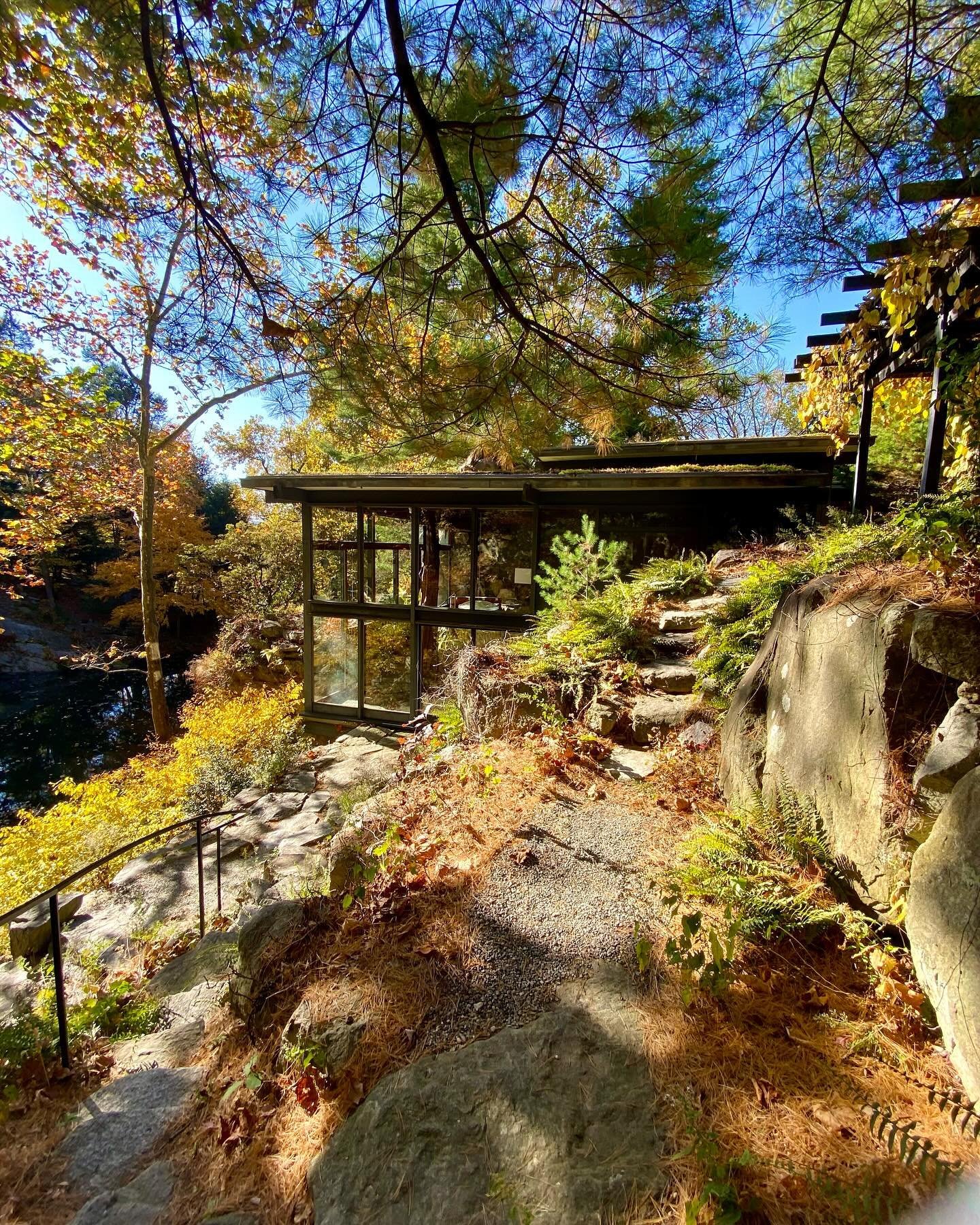 Being &ldquo;off&rdquo; work has it&rsquo;s advantages. Today we toured the Russel Wright home and property. What beautiful fall day to hike through the trail to experience this unique house. #visitmanitoga #russelwright