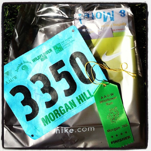 Bib, ribbon & goodie bag