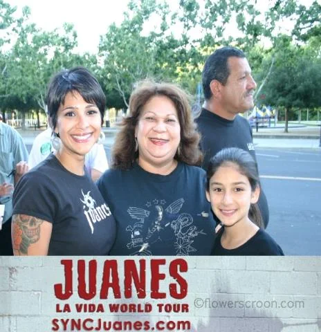 Me, mom, Starlight and Dad (he's the one looking away)