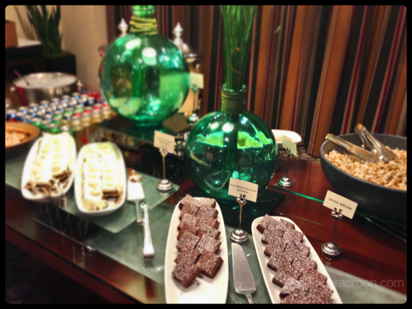 Above: Pajama party desserts. Below: More PJ party fun