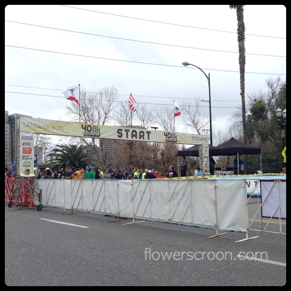 Start line on Santa Clara St