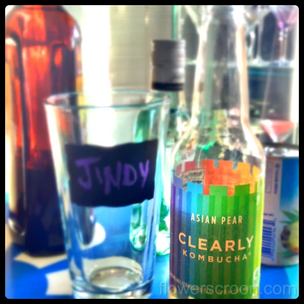 JinTiki Mai Tai ingredients: Clearly Kombucha Asian Pear, light rum, dark rum, pineapple juice