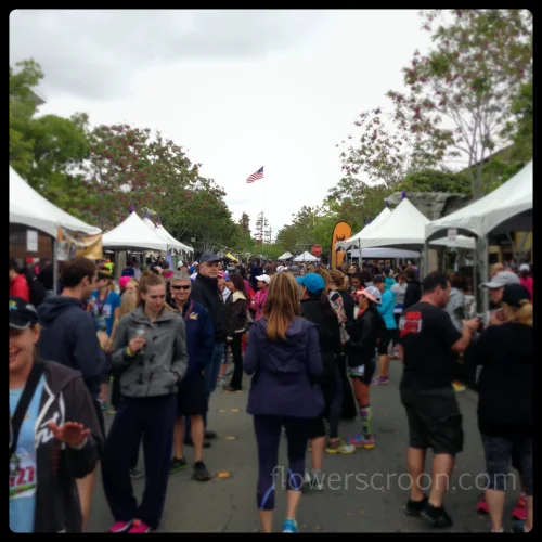 Post-race festival area. Wine everywhere!