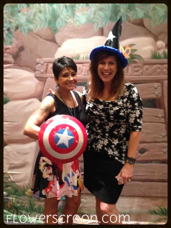 Leanne O'Regan and I showing our Disney Sides