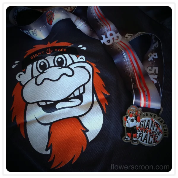 2014 San Jose Giant Race shirt and medal
