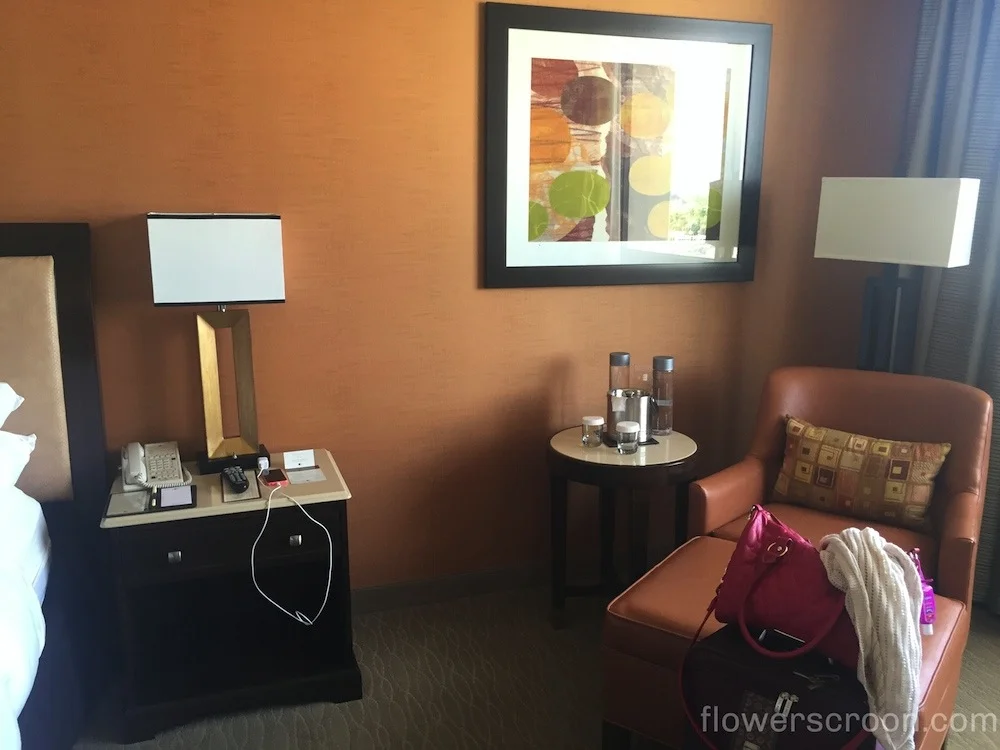 Side table, chair and ottoman