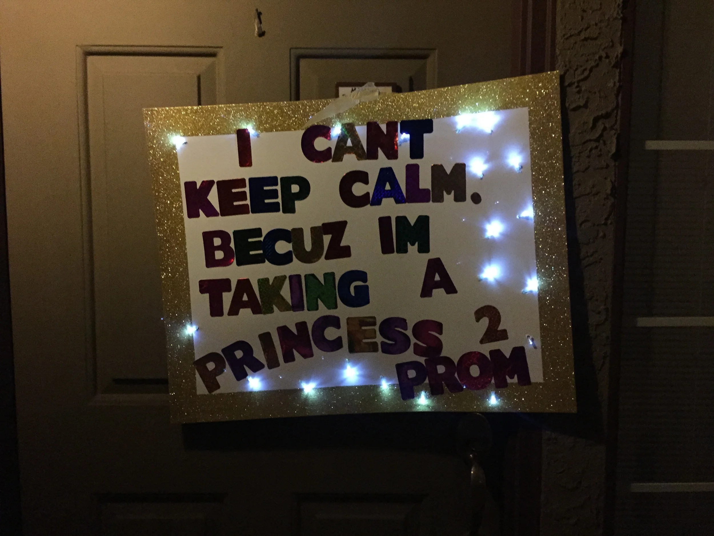 Light-up promposal