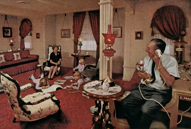 First ever photo of Walt's Disneyland firehouse apartment appears in National Geographic 1963
