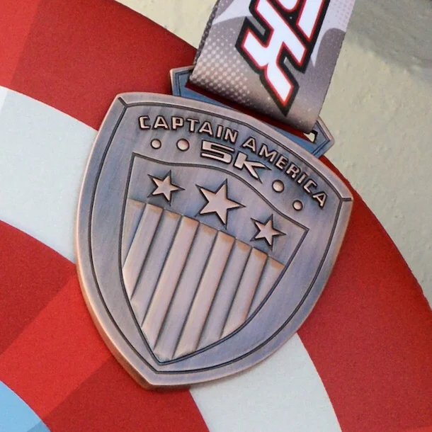 Caotain America 5K medal. Photo: runDisney