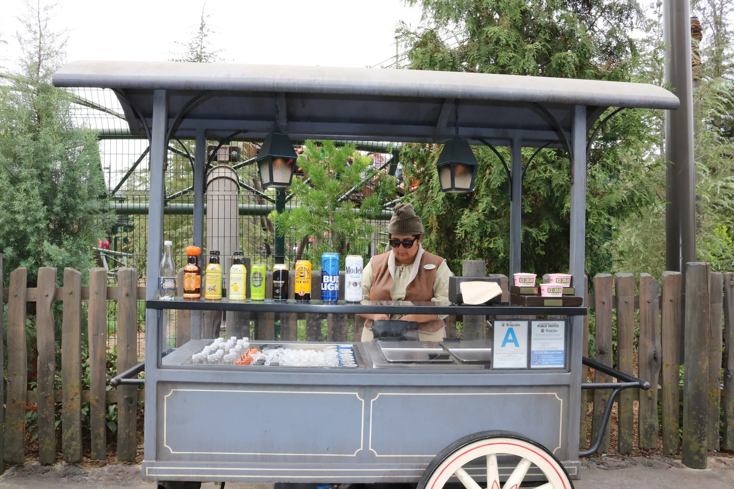 Smaller cart near the Forbidden Journey exit