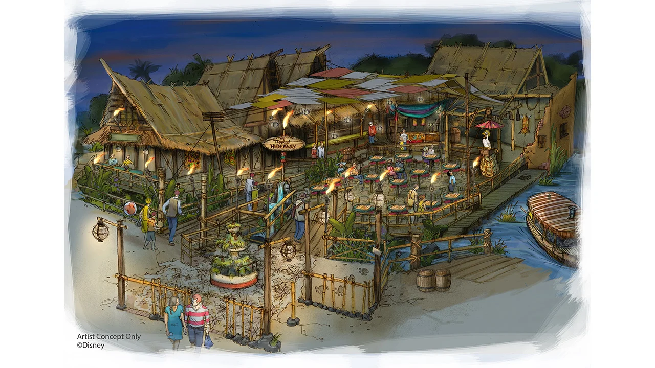 Artist Concept of The Tropical Hideaway from Disney
