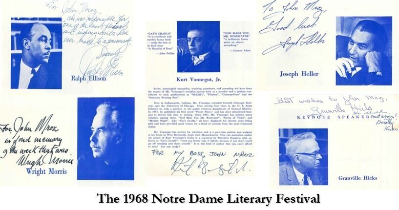 1968+Notre+Dame+Literary+Festival.+Autographs+for+John+Mroz.jpg