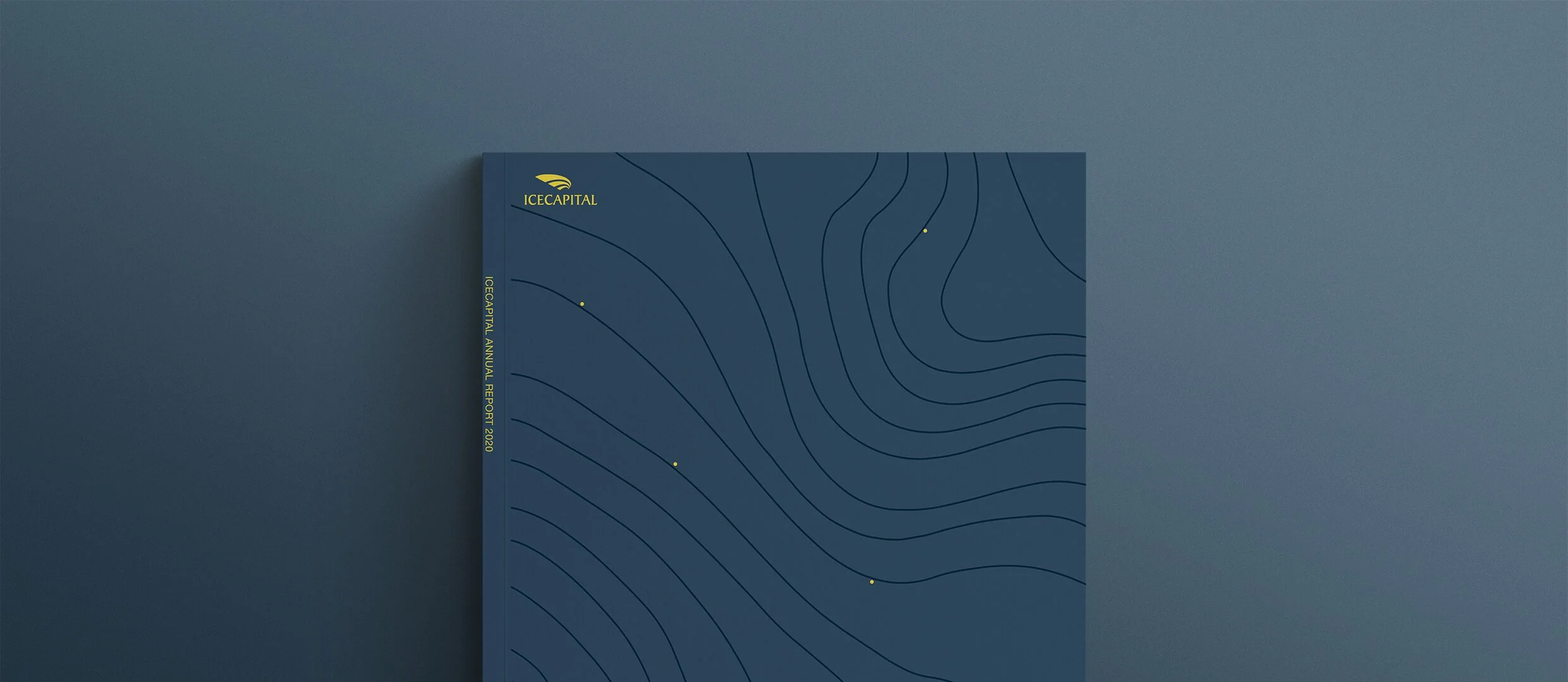  Icecapital Annual report design concept in print 