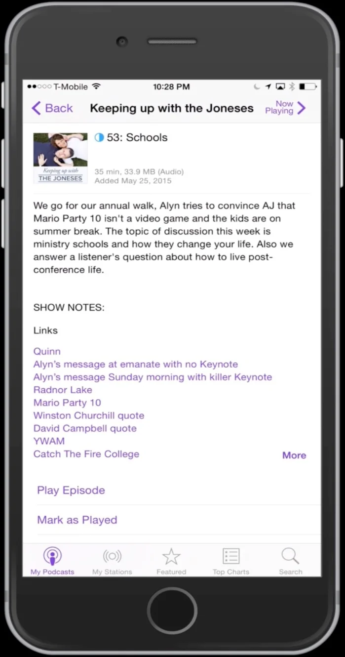 And look! Show notes!
