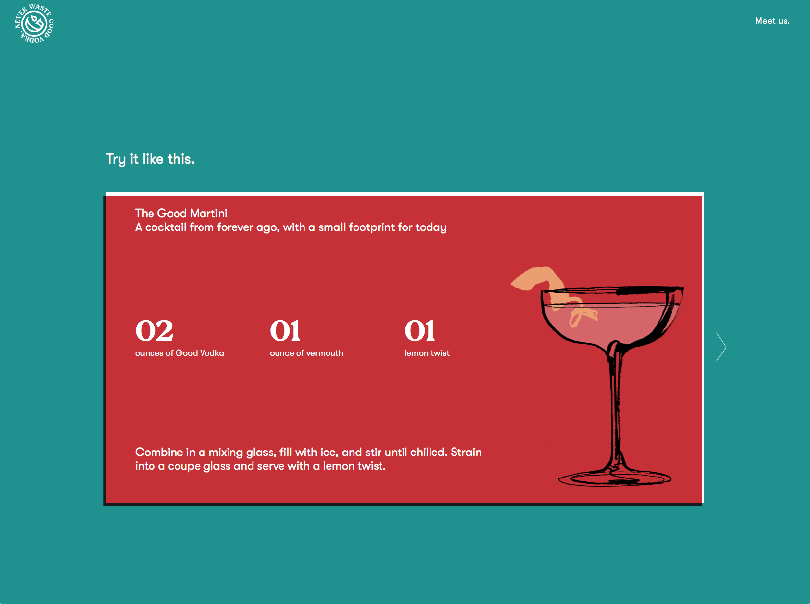  GOOD Vodka / Web Design by Linsey Fields 