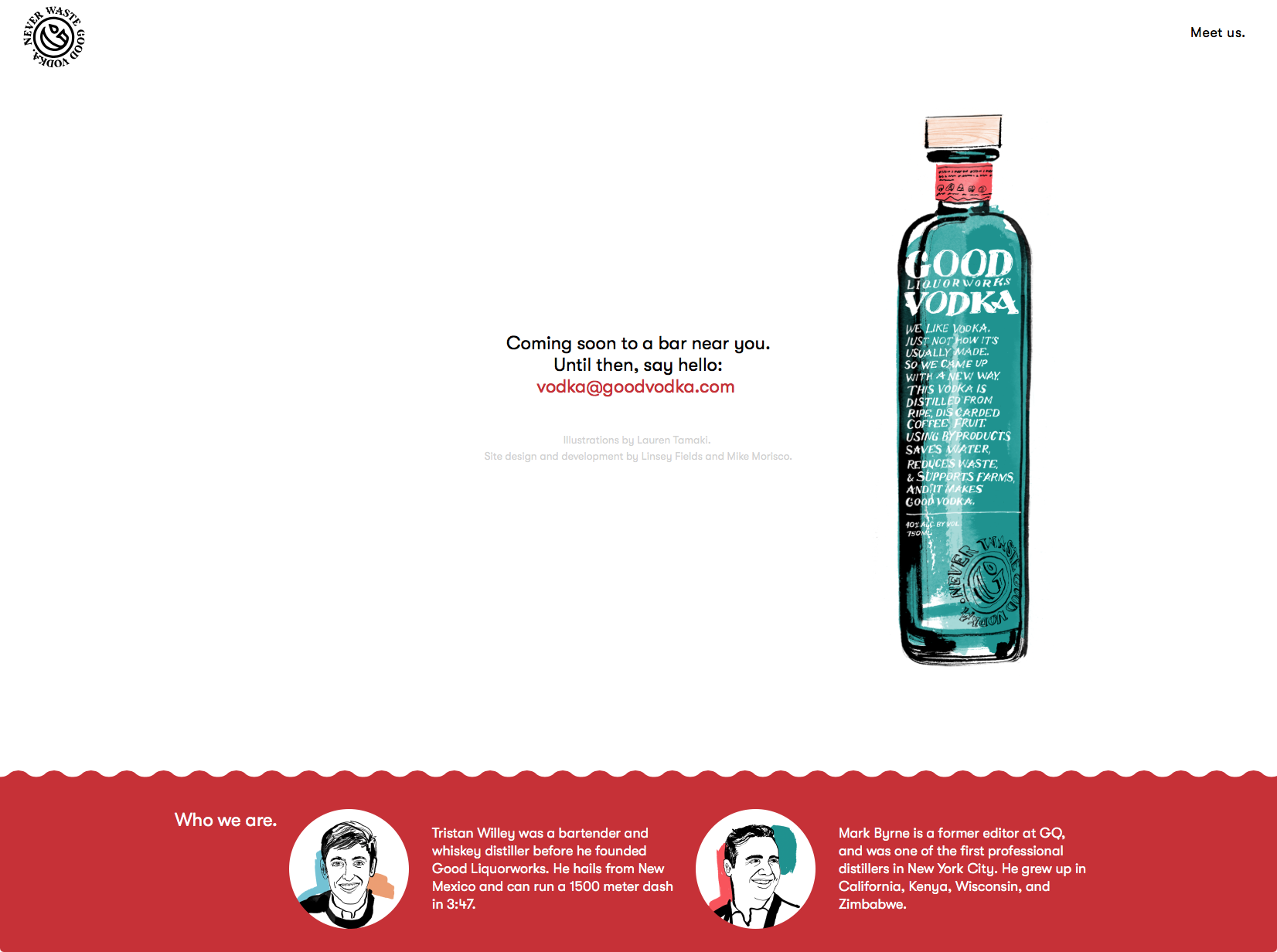  GOOD Vodka / Web Design by Linsey Fields 