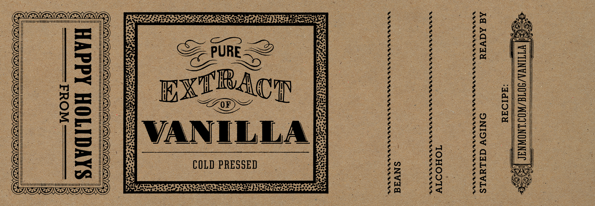 Free printable vanilla extract labels