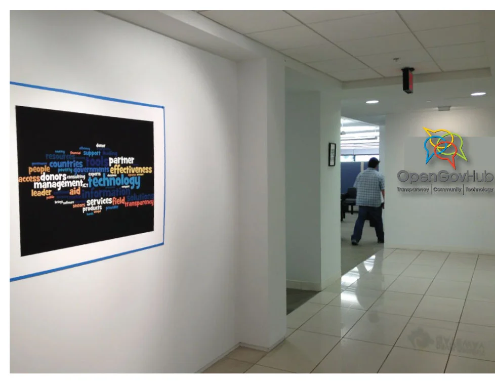 Rendering of the possible entrance way hub signage