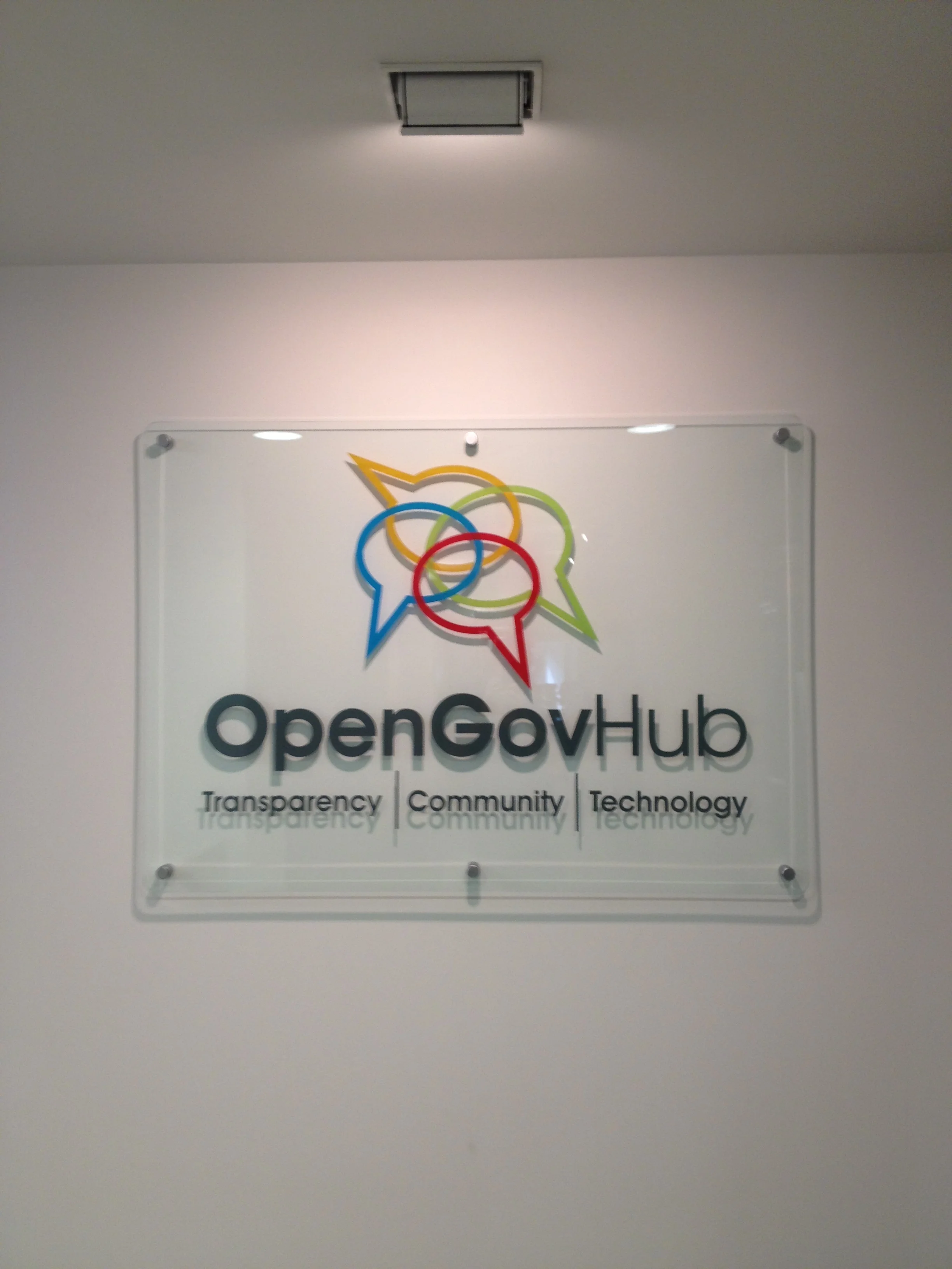 The sign at the main entrance.