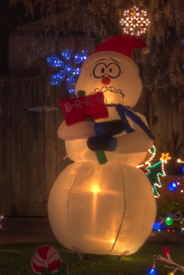 Even The Snowman Was Shivering Candy Cane Lane — SKYFIREX Photography by Kevin Etter