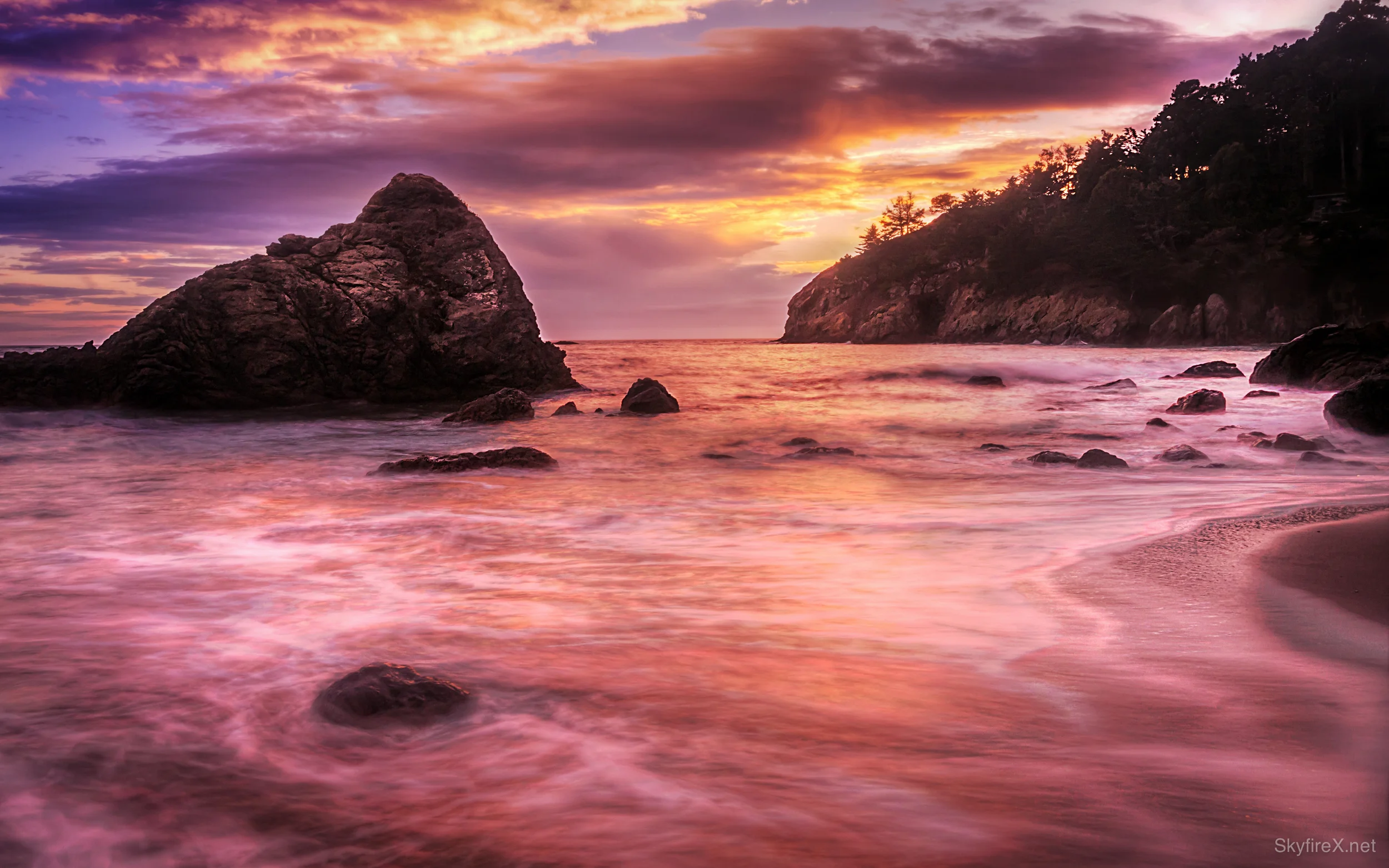 Sunset at Muir Beach