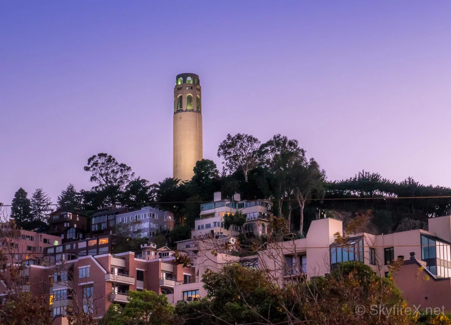 #Coit Tower & Evening in #SF #TreyUSA
