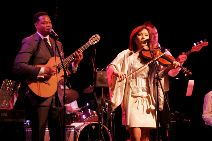 Meg Okura and Terrence Howard