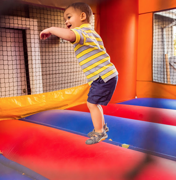 Miles in mid-jump thanks to an adjusted shutter speed.