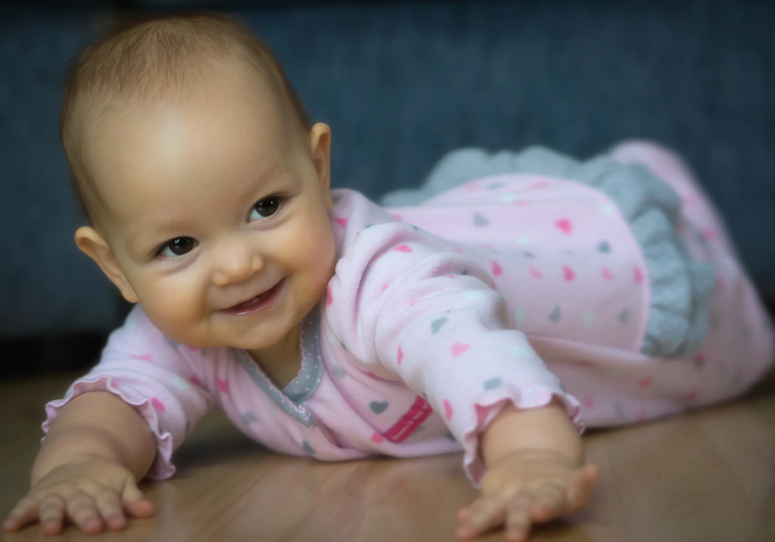 Baby portrait 50mm, f/2.0, 1/30 second