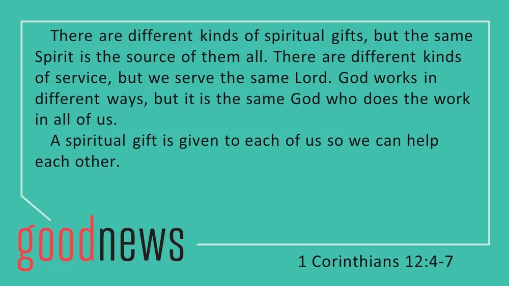 A Year Of Good News 1 Corinthians 12 Don Weber Sermon