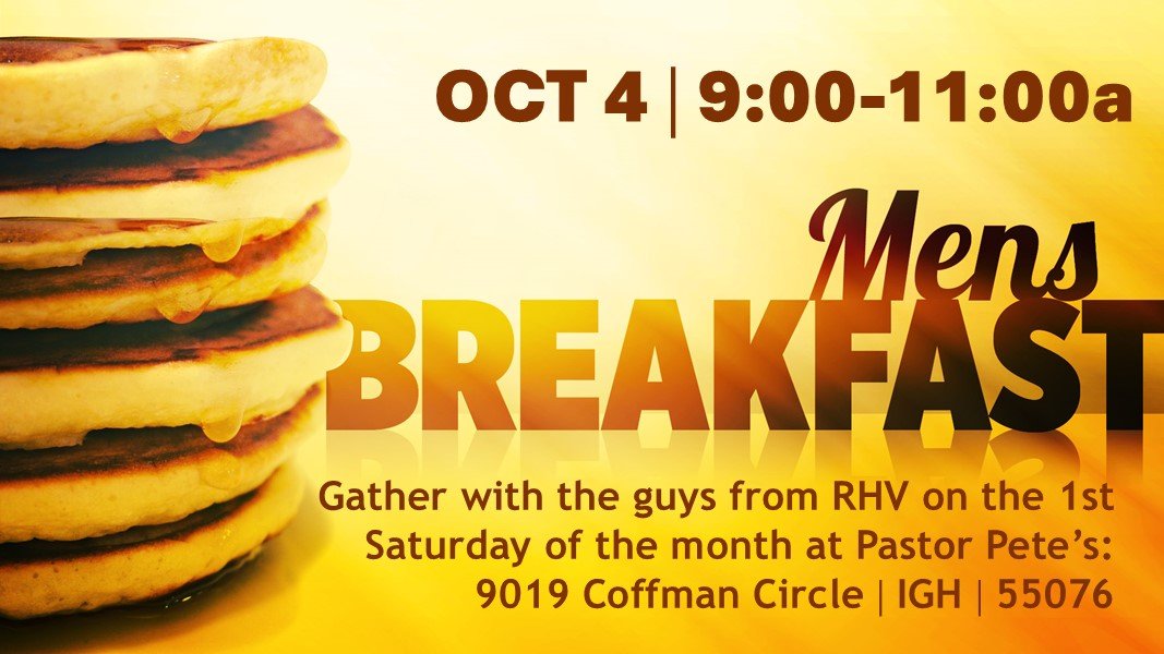 Monthly Men's Breakfast