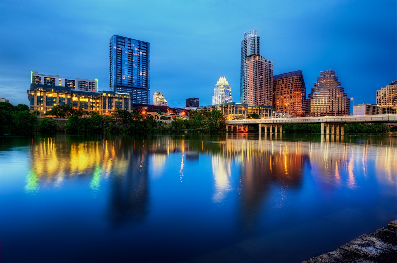 3.) The Austin skyline.