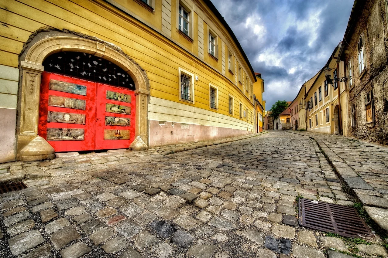 A back alley in Bratislava - perfect for wide angle work!