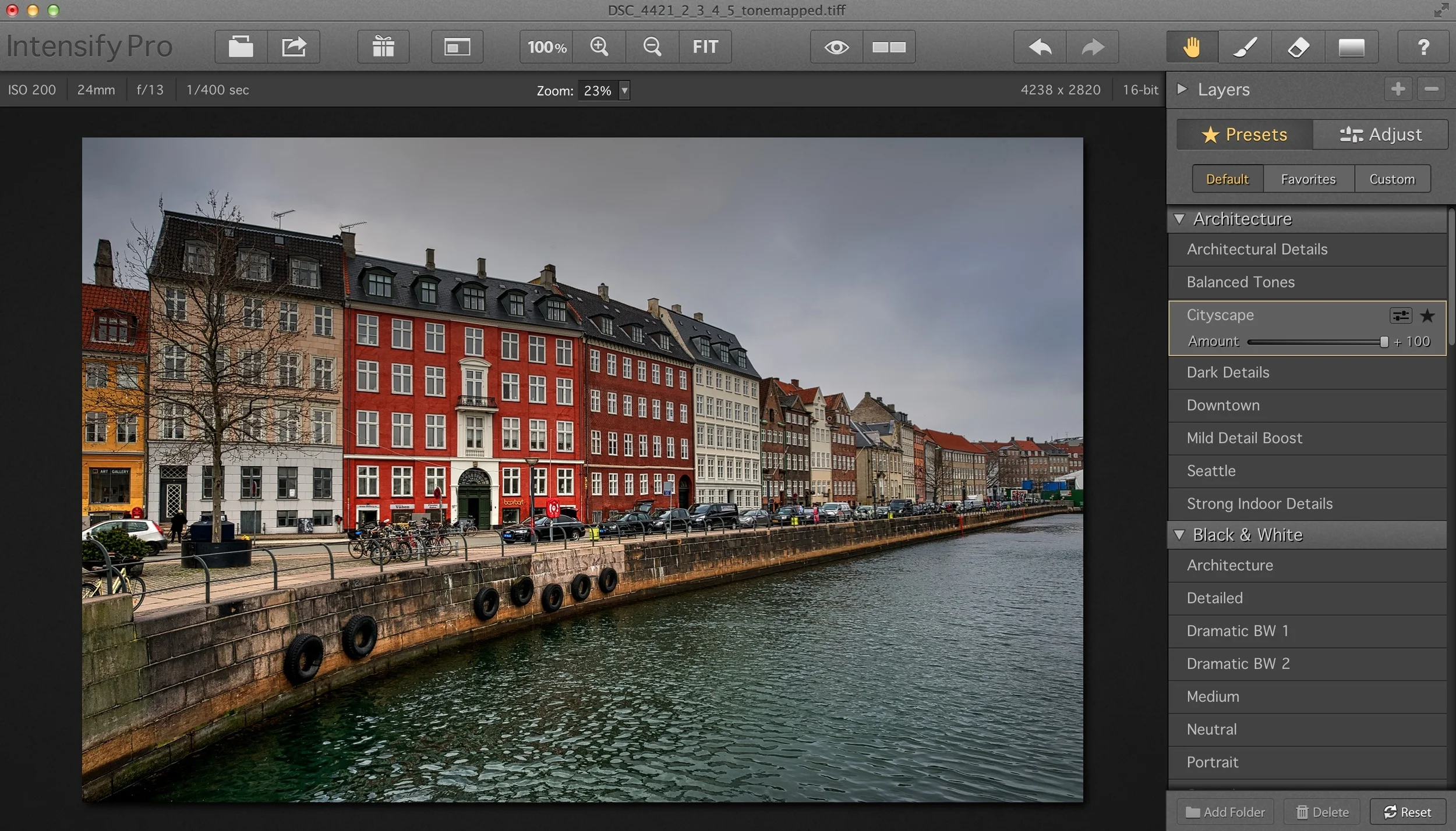 Preset: Cityscape
