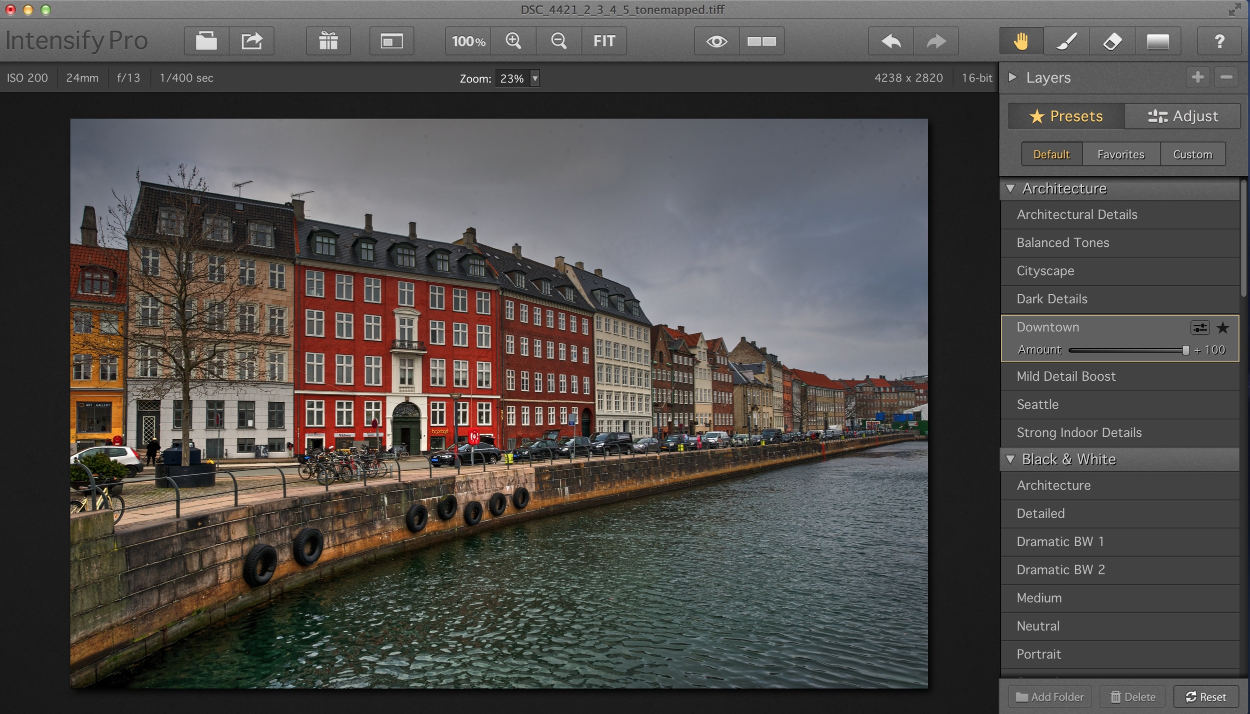 Preset: Downtown