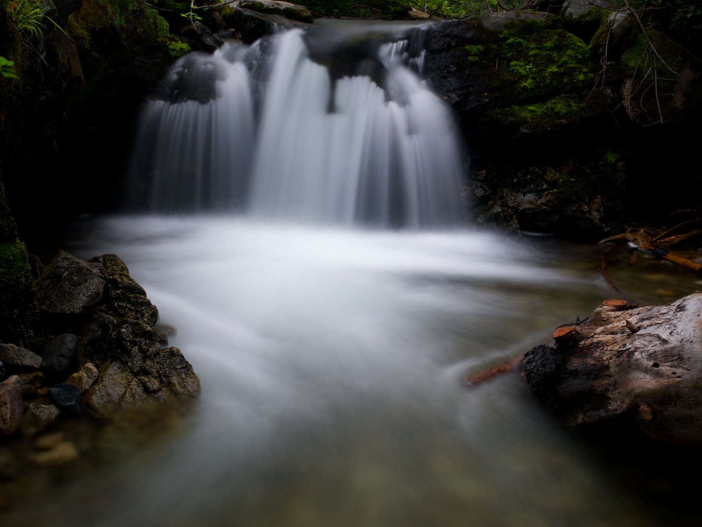 F/22, 5 seconds, ISO 100 on a tripod, at 21mm - and a ProMaster Variable ND filter.