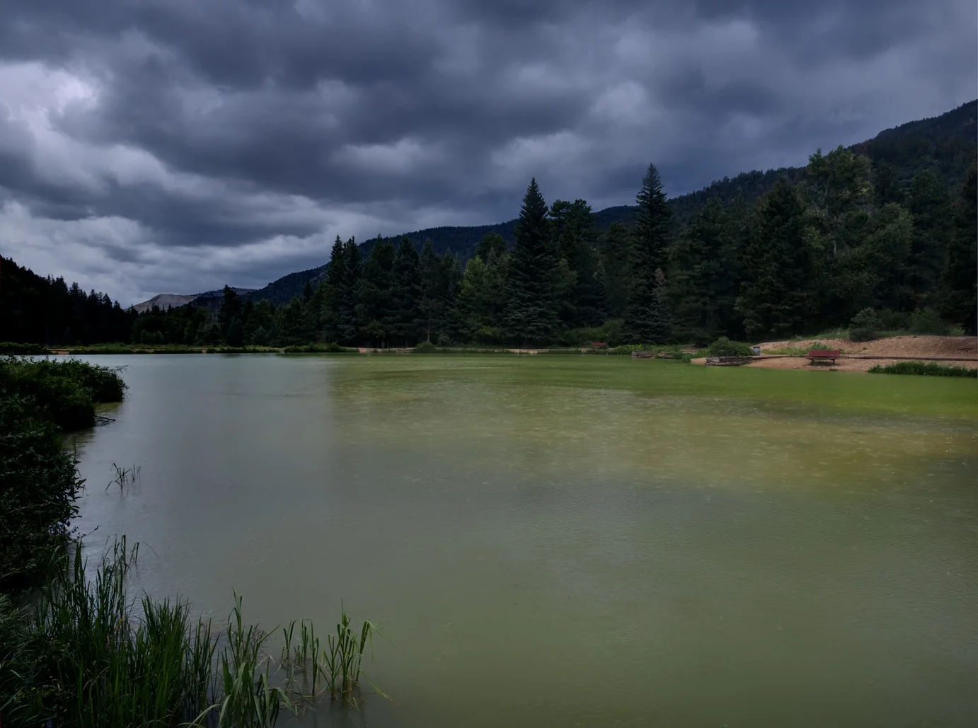 This is a 3 exposure HDR Fusion, f/11, ISO 100 on a tripod, at 12mm wide.