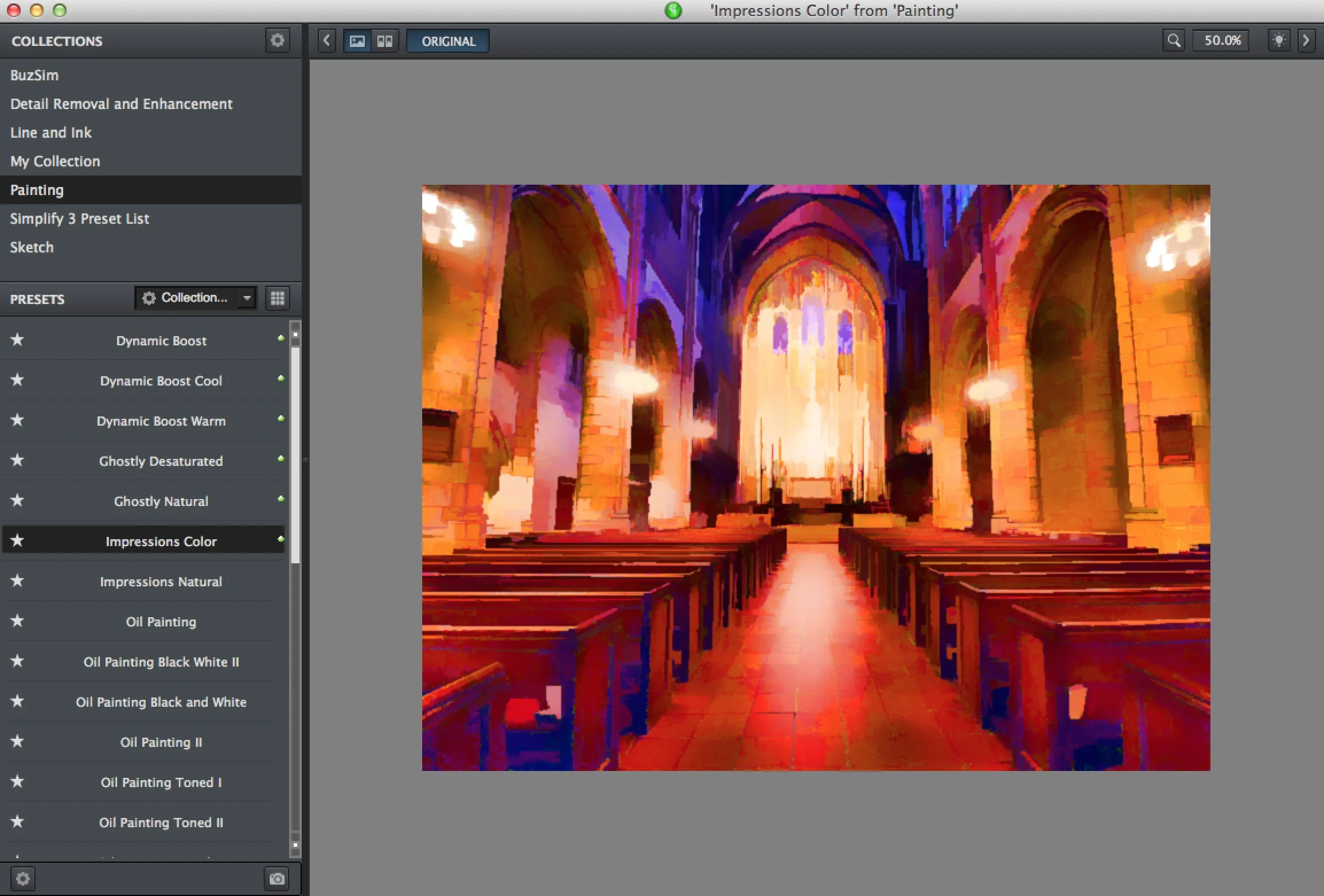 Painting Preset: Impressions Color - this is one of my favorites to experiment with!