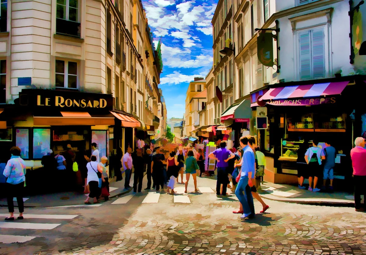 Here I liked how "Le Ronsard" is clear but most of the rest of the details are much softer.