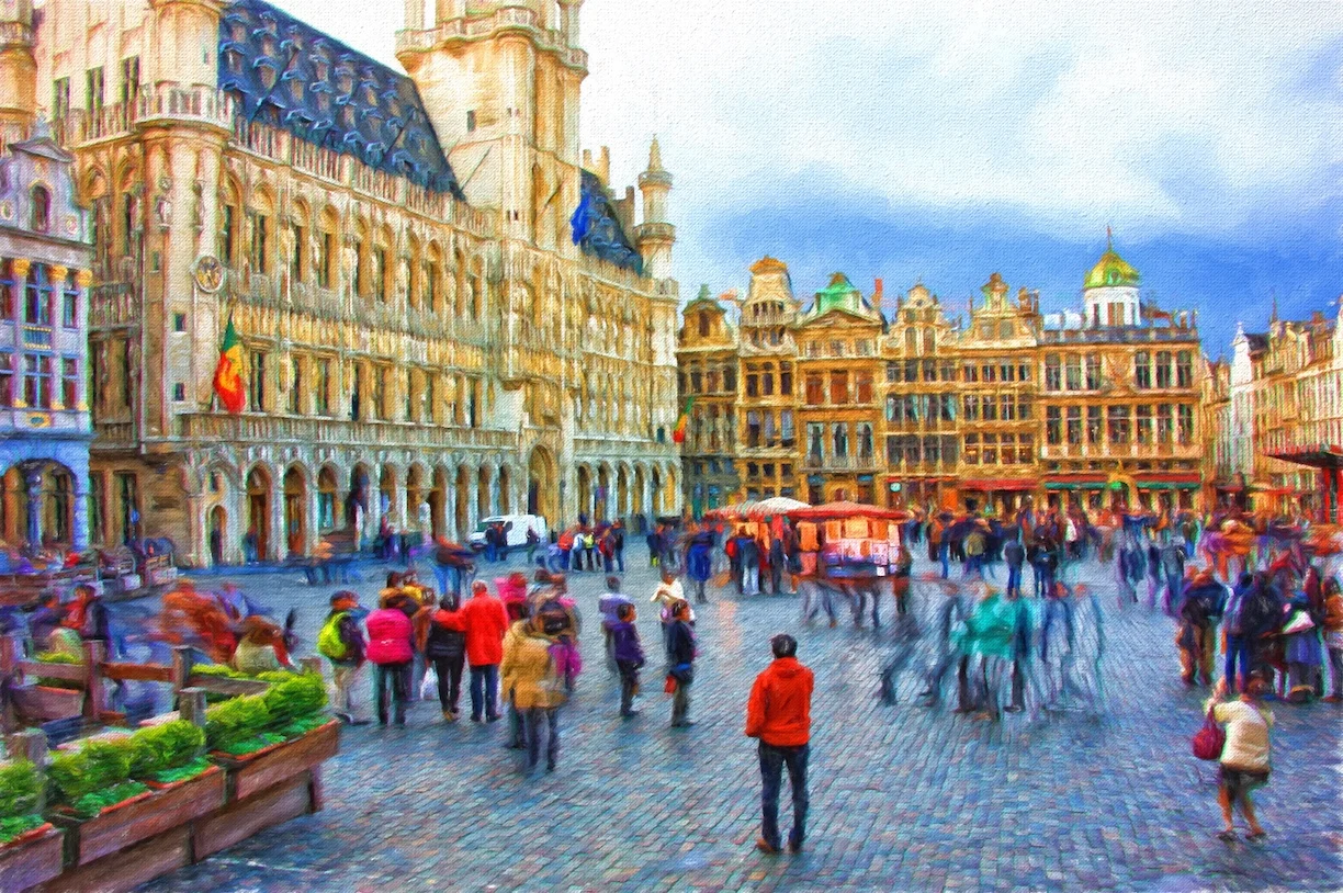 Grand Place in Brussels - also used the Cezanne effect here.