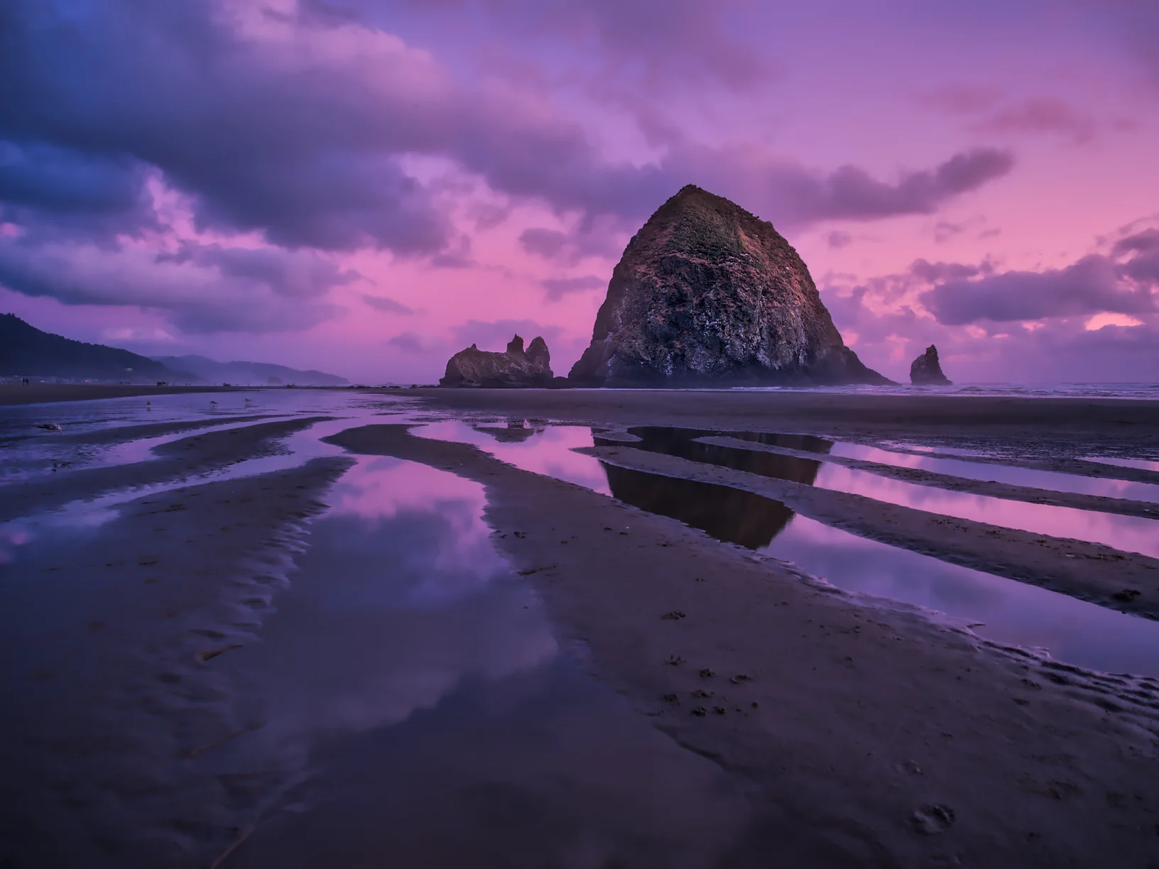 Twilight at Haystack Rock - Cannon Beach, OR